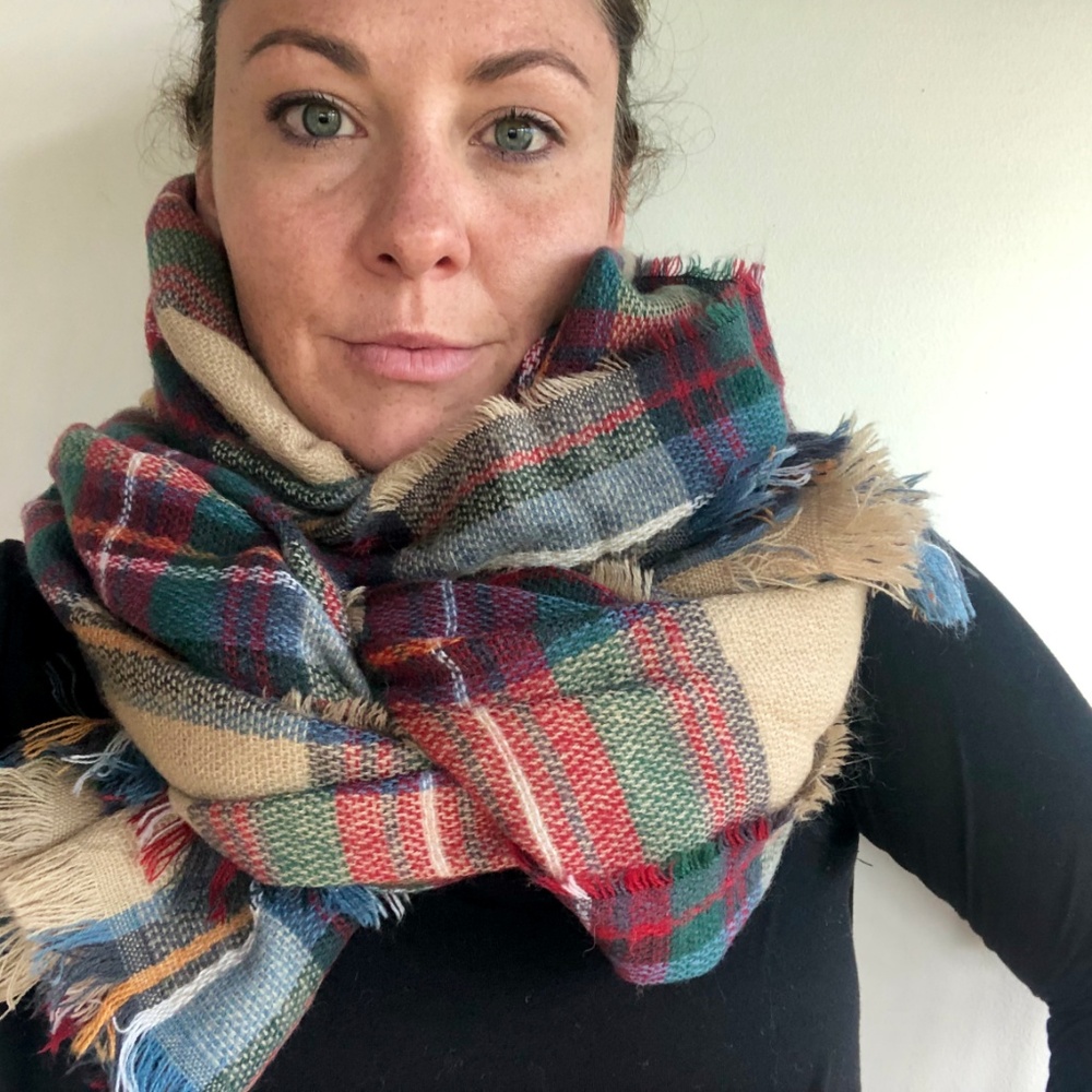 Chunky Plaid Scarf